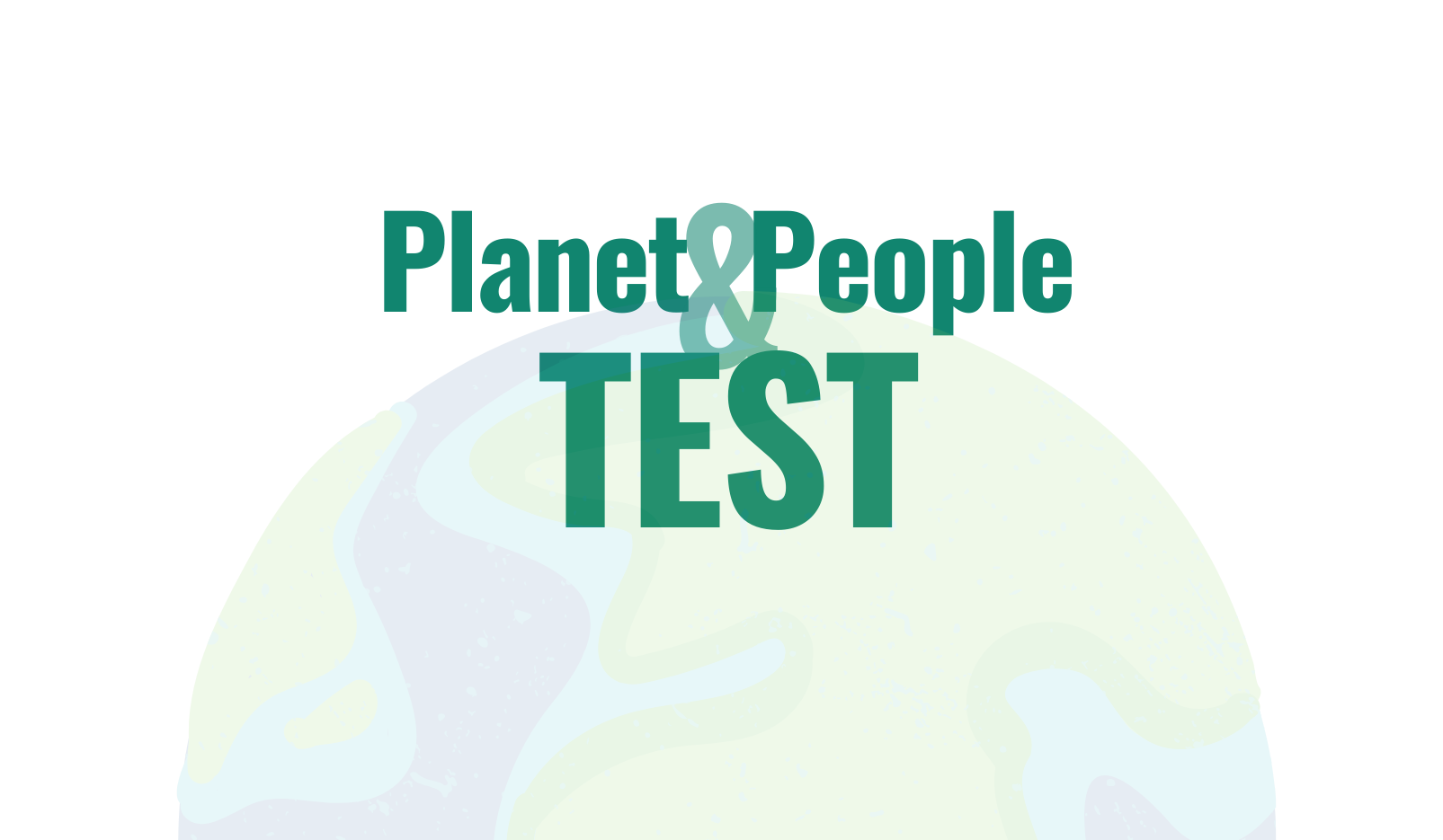 Résultats Planet&People Test